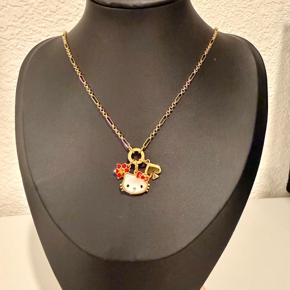 kate spade Jewelry - Kate Spade Gold Necklace with Hello Kitty Pendant